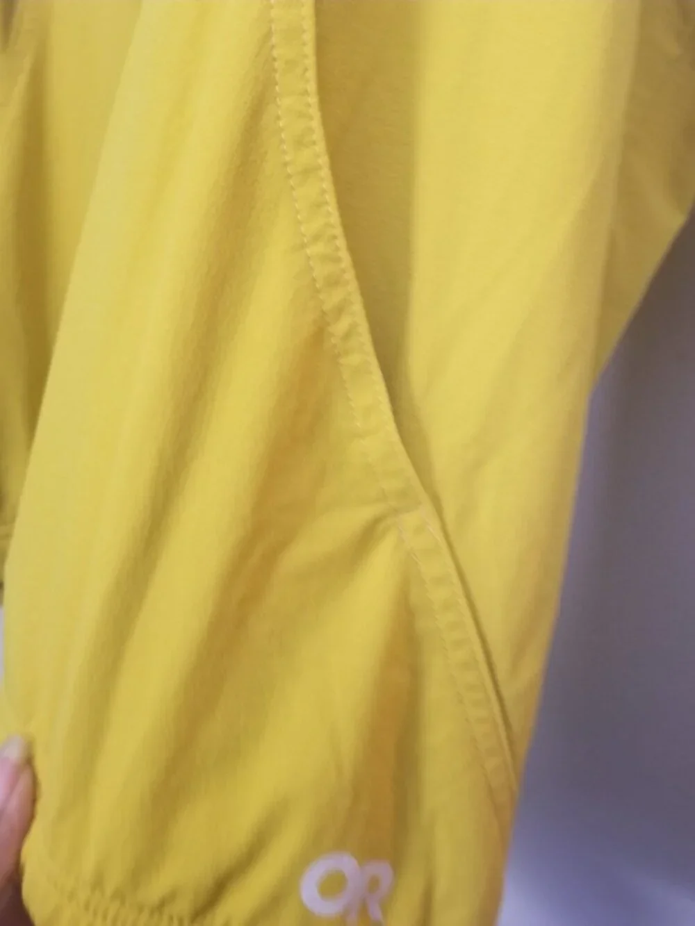 Outdoor Research Women's Ferrosi Anorak Ivory Yellow Jacket Sz XL